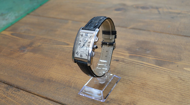 買い手カルティエ　ミニタンクアメリカン用　クロコダイルベルト 時計