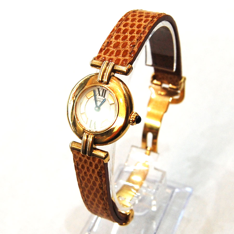 カルティエ 時計ベルト（Cartier）マスト コリゼ 【時計ベルトオーダー】 ：腕時計ベルトオーダー専門店-エビスレザー【全国対応】
