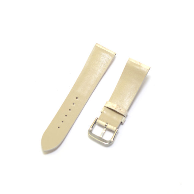 デイトジャスト用時計ベルトオーダー／カラー：ヒマラヤ／ステッチ：同色／裏側：防水レザー加工　ベージュ／素材：クロコダイル 